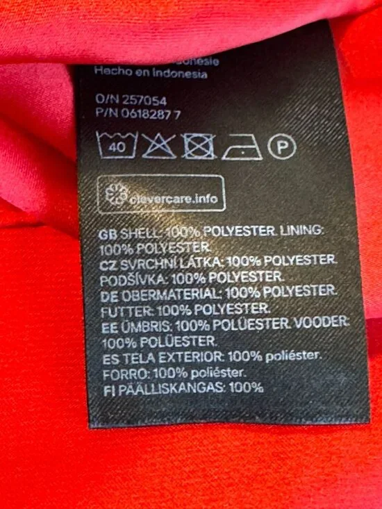 HM Red Swiss Dot Flutter Sleeve Dress Size 8 Fit and Flare Lined Mini Midi - Picture 9 of 10